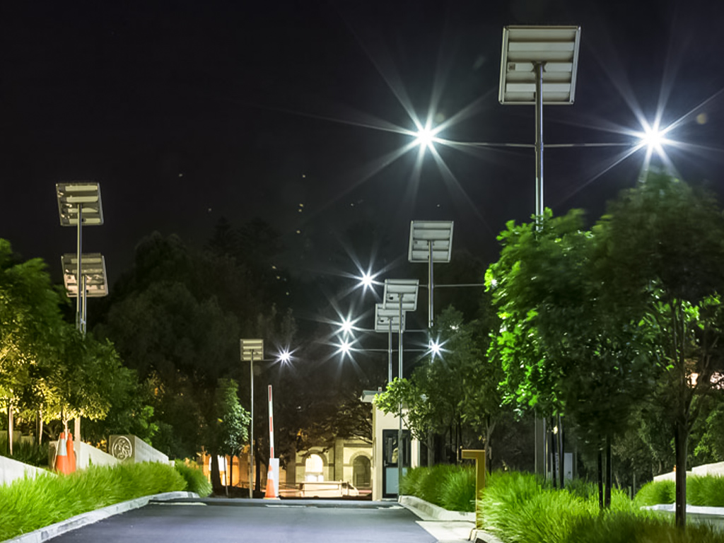 smart parking lot lighting solution