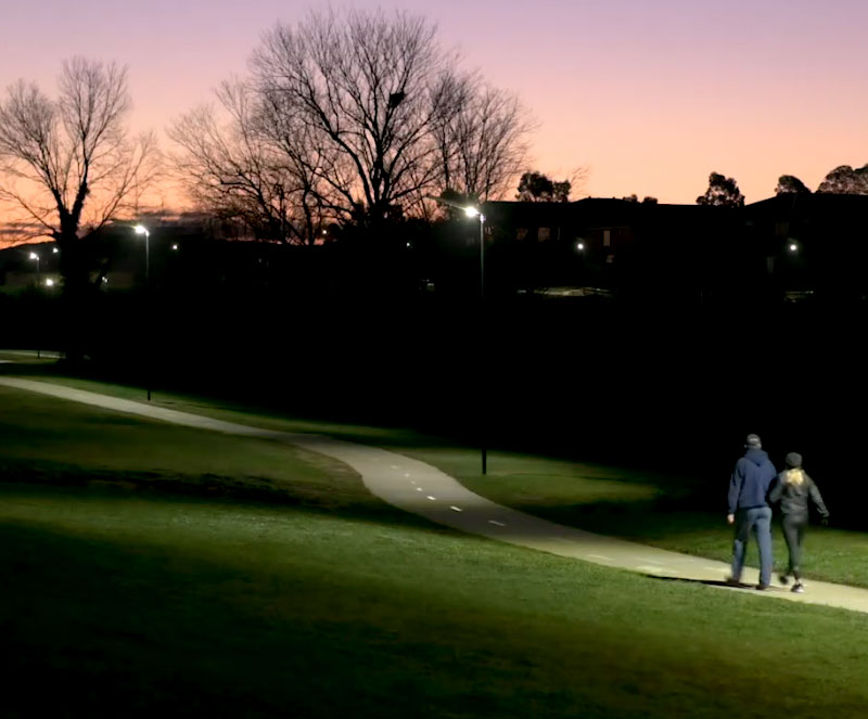 efficient solar powered path lights