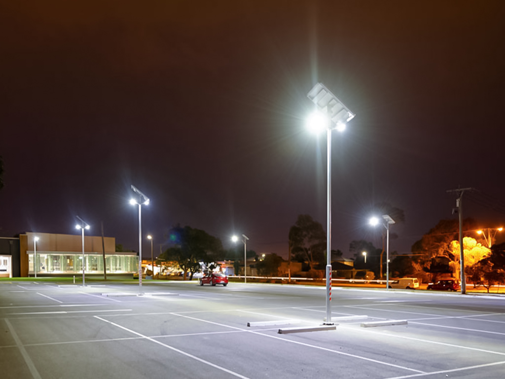 solar public lighting for car park
