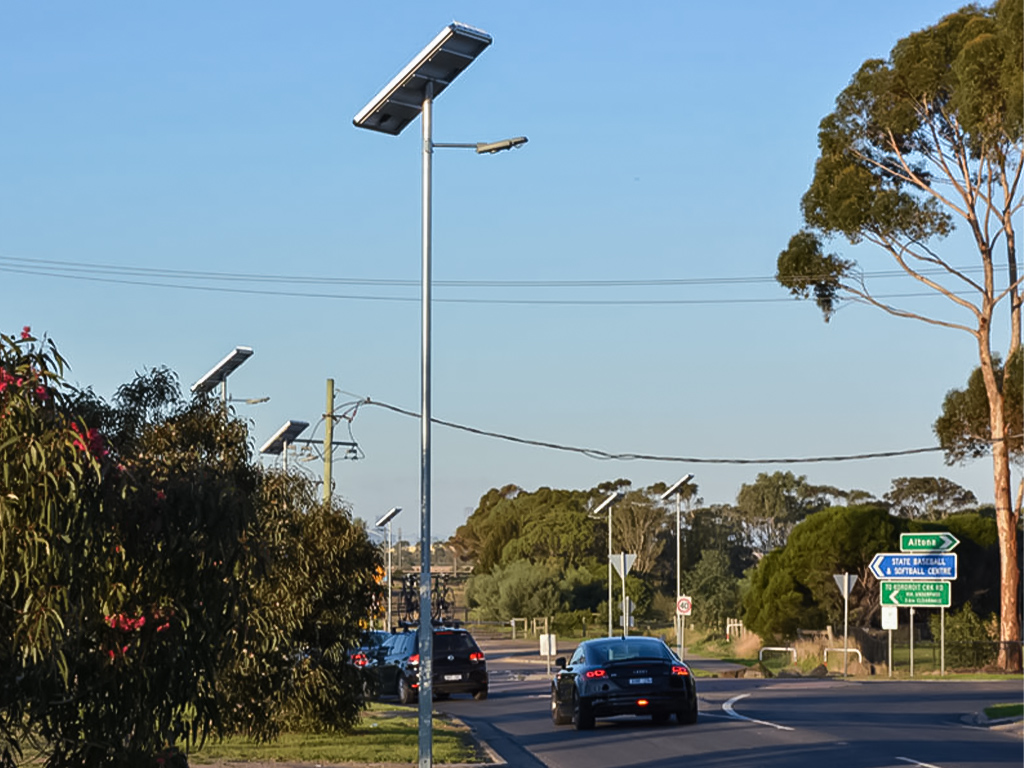 integrated solar led light solution