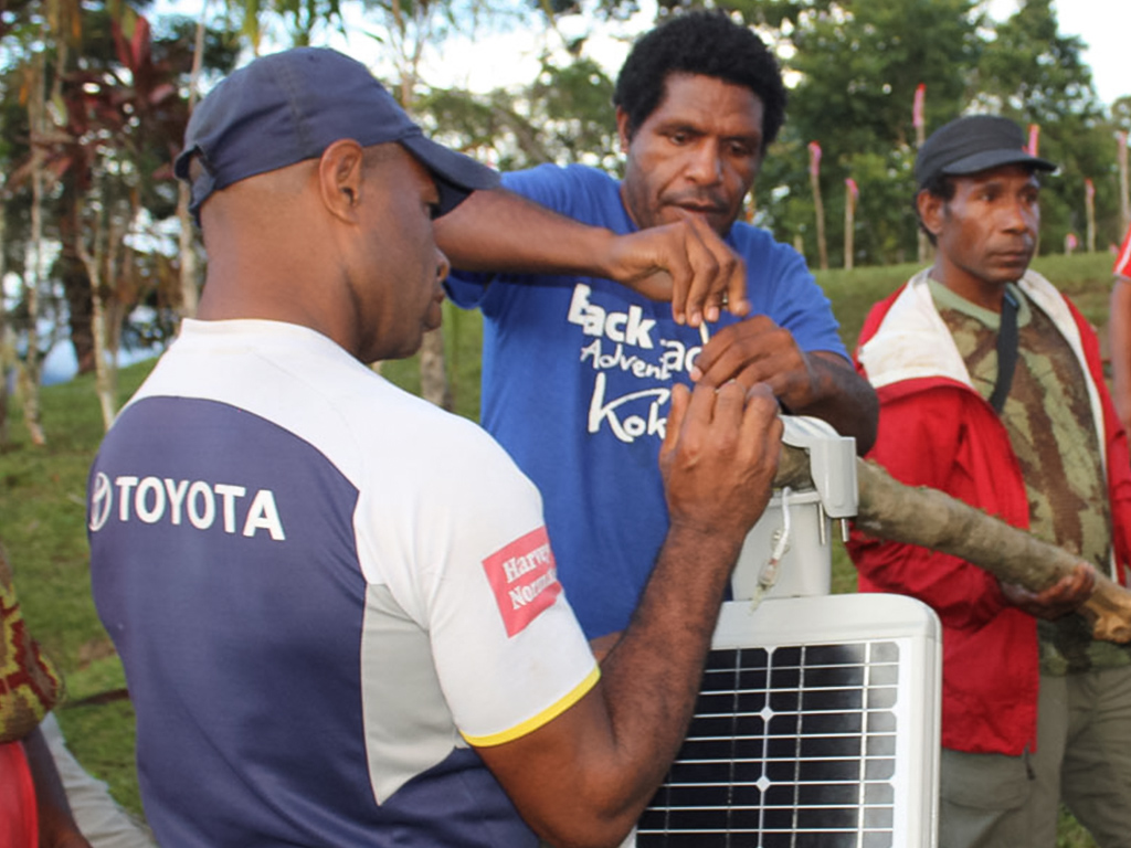 solar light system in Kokoda College