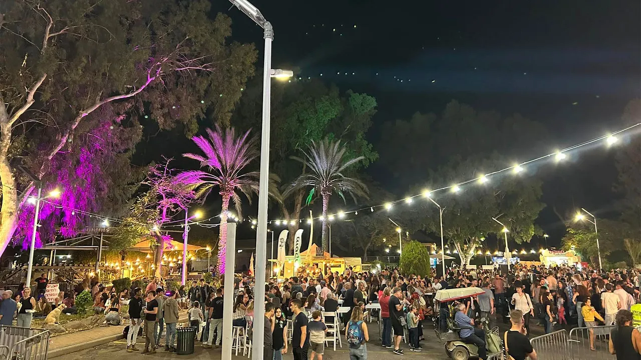 The 3rd Beer Festival in Israel with Bright Smart Solar Street Lights