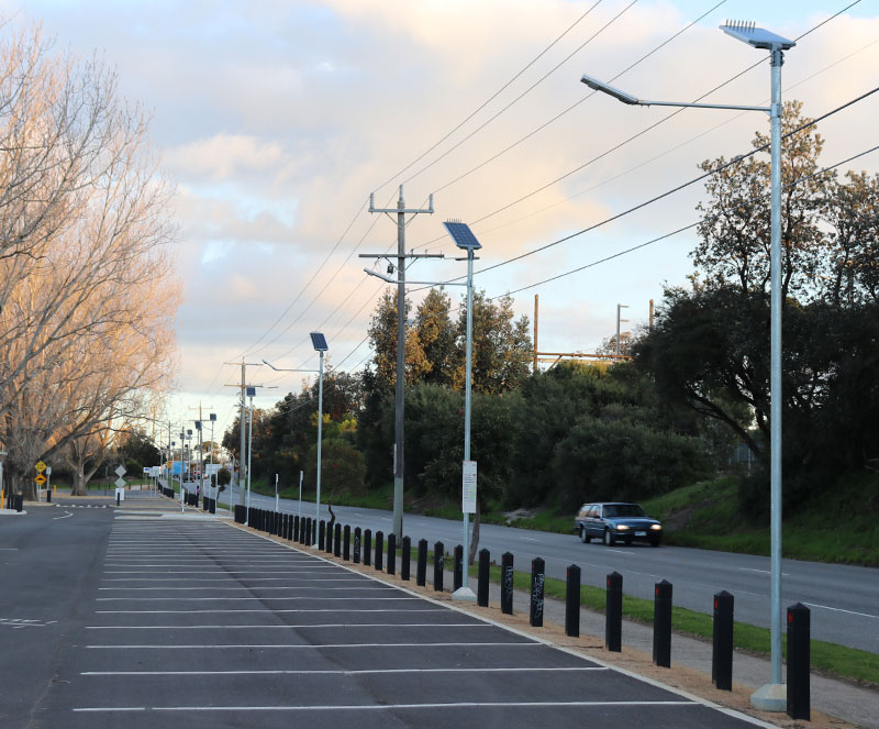 solar car park lighting project