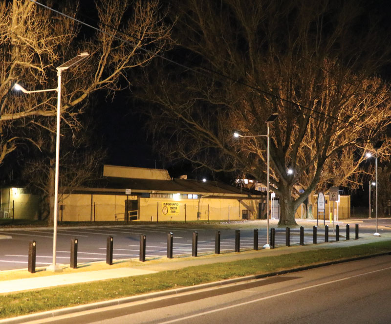 efficient solar car park lighting