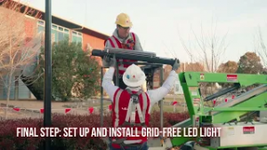 grid-free solar street lighting